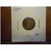 Image 1 : 1871 THREE CENT PIECE (NICKEL)