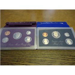 1983 & 90 US PROOF SETS (WITH BOXES)