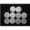 Image 2 : 10 ASSORTED 1890'S SEATED LIBERTY DIMES