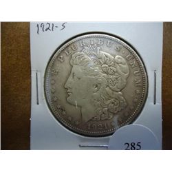 1921-S MORGAN SILVER DOLLAR