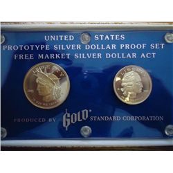 UNITED STATES/PROTO TYPE SILVER DOLLAR PF SET