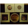 Image 2 : ERROR 4 LINCOLN CENTS & 1 LG NOVELTY MEDAL