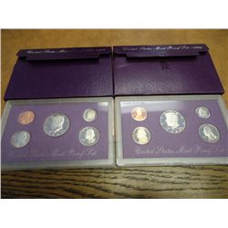 1988 & 89 US PROOF SETS (WITH BOXES)