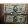 Image 1 : 1953 $5 SILVER CERTIFICATE & 1953 $5 US NOTE