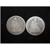 Image 1 : 1858-O & 1877-S SEATED LIBERTY HALF DOLLARS