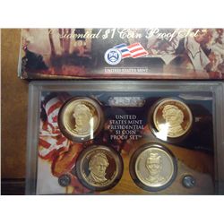 2010 US PRESIDENTIAL DOLLAR PROOF SET WITH BOX