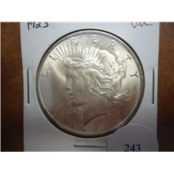 1923 PEACE SILVER DOLLAR (UNC)