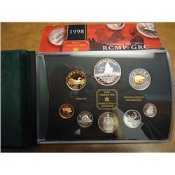 1998 CANADA RCMP-GRC 125 YEAR PROOF SET STERLING