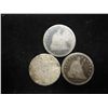 Image 1 : 1873,76 & 77-S SEATED LIBERTY QUARTERS