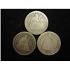 Image 1 : 1858,75 & 77-S STANDING LIBERTY QUARTERS