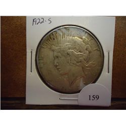 1922-S PEACE SILVER DOLLAR