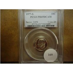 1977-S ROOSEVELT DIME PCGS PR69 DCAM