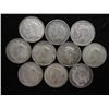 Image 2 : 10 ASSORTED 1939-46 GREAT BRITAIN SILVER 6 PENCE