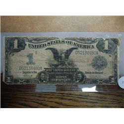 1899 LARGE SIZE $1 SILVER CERTIFICATE BLACK EAGLE