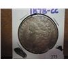 Image 1 : 1878-CC MORGAN SILVER DOLLAR AU RIM BUMPS