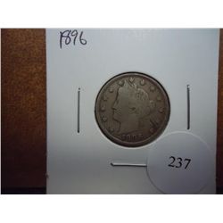 1896 LIBERTY  V  NICKEL (VERY GOOD)