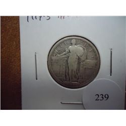 1917-S TYPE I STANDING LIBERTY QUARTER WEAK DATE