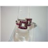 Image 1 : NATURAL 14.50 CTW RUBY RING .925 STERLING SILVER