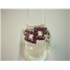 Image 1 : NATURAL 18.00 CTW RUBY RING .925 STERLING SILVER