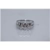 Image 1 : 20.62  CZ RING .925 STERLING SILVER