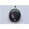 Image 1 : NATURAL 52.50 CTW SEMIPRECIOUS OVAL PENDANT .925 STERLI