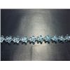 Image 1 : NATURAL 112.25 CTW BLUE TOPAZ BRACELET .925 STERLING SI