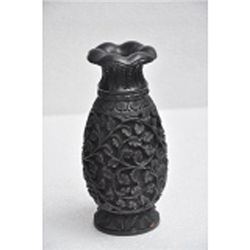 Dark Color Haldu Wood Flower Vase size 8in.X4in.