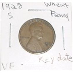 1928 S Wheat Penny VF *