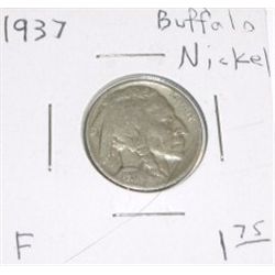 1937 Buffalo Nickel F