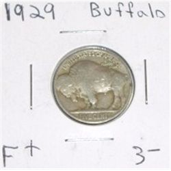 1929 Buffalo Nickel F+