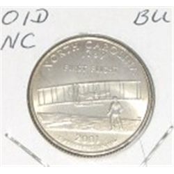 2001 D "North Carolina" Quarter   BU   *