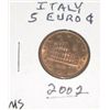 Image 1 : 2002 ITALY 5 EURO CENT COIN *RARE HARD TO FIND MS HIGH GRADE* COIN CAME OUT OF PRIVATE COLLECTION!!