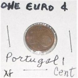 PORTUGAL 1 EURO CENT COIN *RARE HARD TO FIND XF HIGH GRADE* COIN CAME OUT OF PRIVATE COLLECT!!