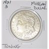 Image 1 : 1921-S MORGAN SILVER DOLLAR *NICE TONING EARLY SILVER DOLLAR*!! SILVER DOLLAR CAME OUT OF SAFE!!