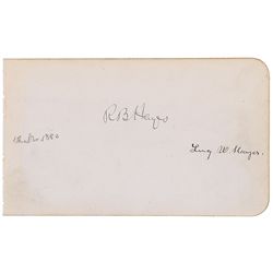 Rutherford and Lucy Hayes