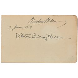 Woodrow and Edith Bolling Wilson