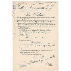 Benito Mussolini and Vittorio Emanuele III