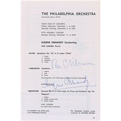 Eugene Ormandy and Van Cliburn