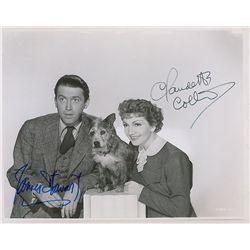 James Stewart and Claudette Colbert