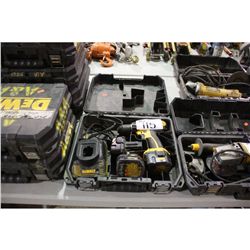 3 DEWALT CORDLESS DRILL KITS