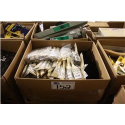 BOX OF ASSORTED PAINTING SUPPLIES