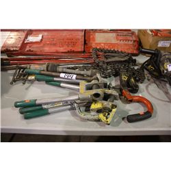 LARGE LOT OF PIPE TOOLS