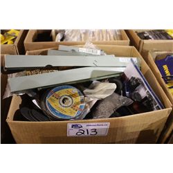 BOX OF ASSORTED HAND TOOLS