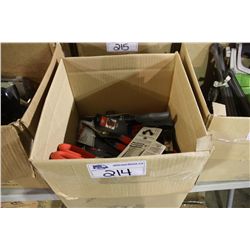 BOX OF SNIPS & SCISSORS