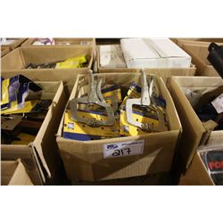 BOX OF VISE GRIPS AND C- CLAMPS