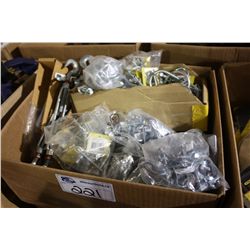 BOX OF ASSORTED DYNALINE HARDWARE