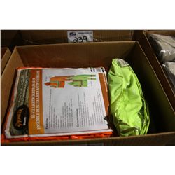 BOX OF ASSORTED PROTECTIVE CLOTHING
