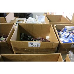 BOX OF ASSORTED DRILL BITS AND TOOLING