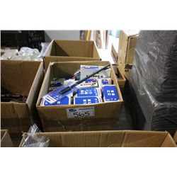 BOX OF ASSORTED DRILL BITS AND TOOLING