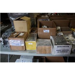 LARGE LOT OF METAL HOOKS, EYE HOOKS & U RINGS